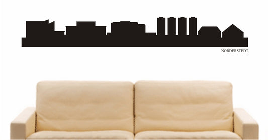 WANDTATTOO e850 Skyline Stadt - Norderstedt (Deutschland) Design 1