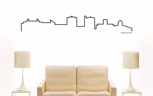 WANDTATTOO e853 Skyline Stadt - Oberhausen (Deutschland) Design 4