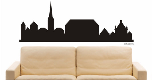 WANDTATTOO e857 Skyline Stadt - Osnabrück (Deutschland) Design 1