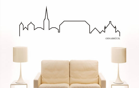 WANDTATTOO e857 Skyline Stadt - Osnabrück (Deutschland) Design 4