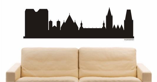 WANDTATTOO e858 Skyline Stadt - Paderborn (Deutschland) Design 1