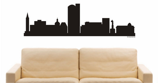 WANDTATTOO e861 Skyline Stadt - Pforzheim (Deutschland) Design 1