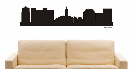 WANDTATTOO e869 Skyline Stadt - Remscheid (Deutschland) Design 1