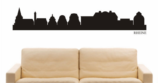 WANDTATTOO e871 Skyline Stadt - Rheine (Deutschland) Design 1