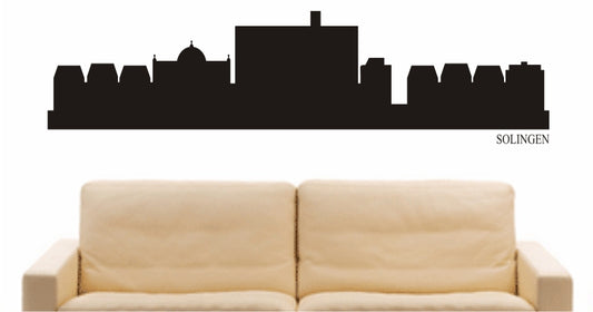 WANDTATTOO e885 Skyline Stadt - Solingen (Deutschland) Design 1