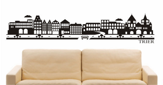 WANDTATTOO e890 Skyline Stadt - Trier (Deutschland) Design 2