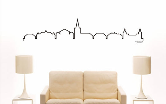 WANDTATTOO e896 Skyline Stadt - Viersen (Deutschland) Design 4