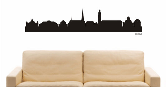 WANDTATTOO e899 Skyline Stadt - Weimar (Deutschland) Design 1