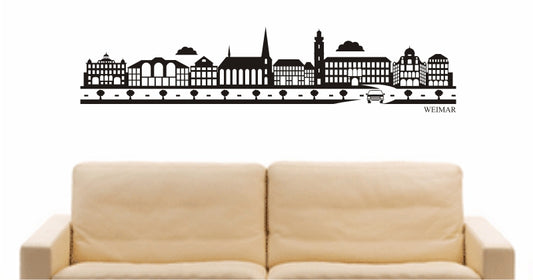 WANDTATTOO e899 Skyline Stadt - Weimar (Deutschland) Design 2