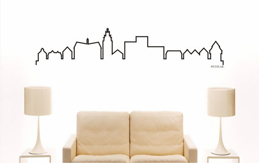 WANDTATTOO e901 Skyline Stadt - Wetzlar (Deutschland) Design 4