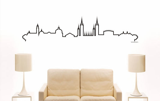WANDTATTOO e902 Skyline Stadt - Wiesbaden (Deutschland) Design 4