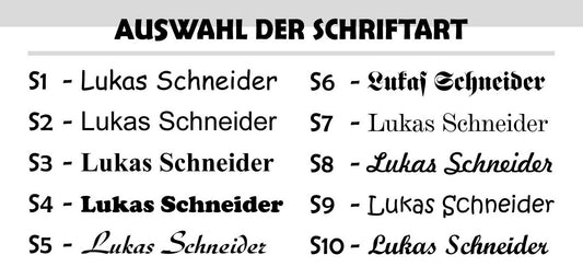 10-420 Aufkleber - Namensaufkleber - selbstklebend - 51 x 7 mm für Kinder, Schule, KITA - 0014