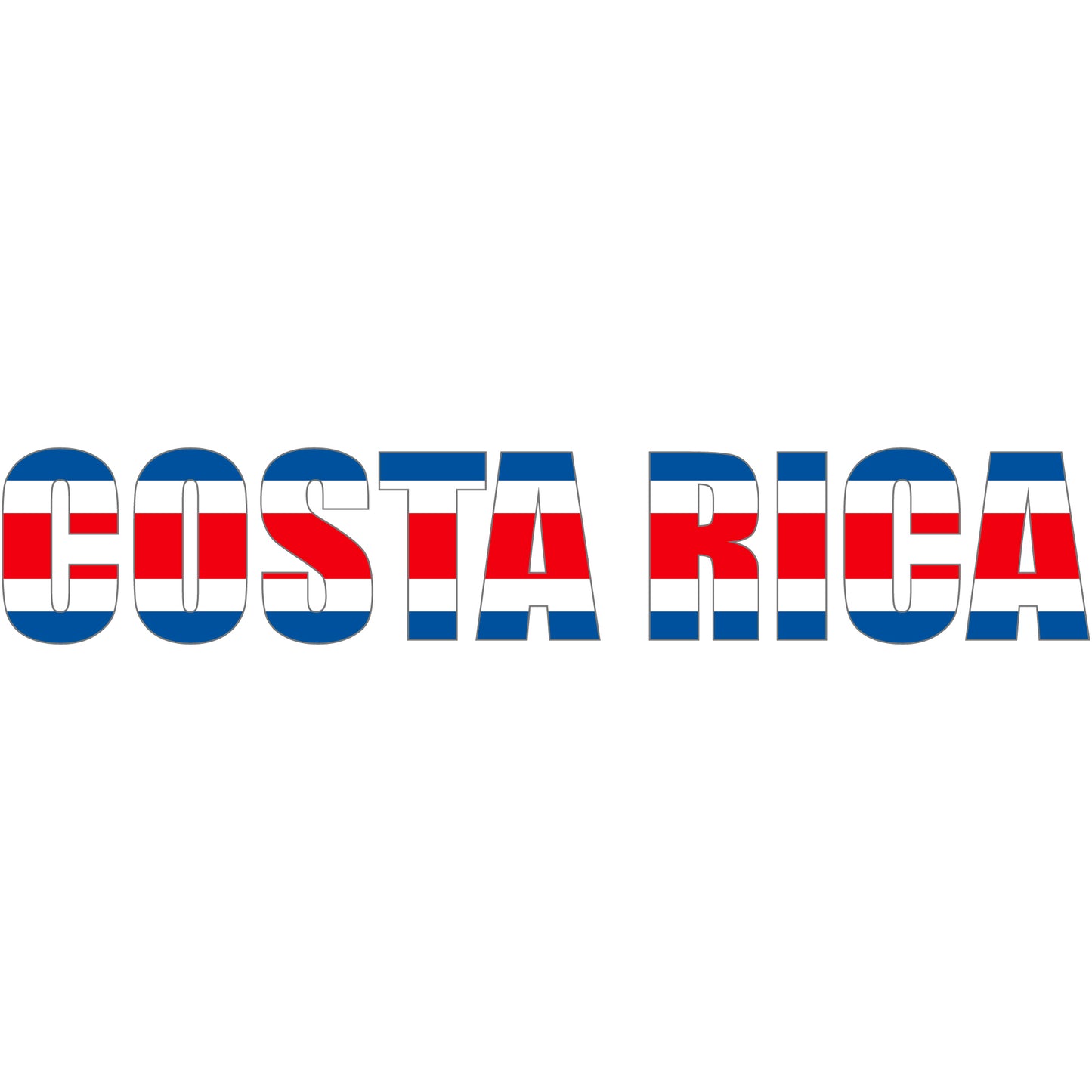 Aufkleber - Autoaufkleber - Costa Rica - Schriftzug - Heckscheibenaufkleber
