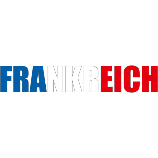 Aufkleber - Autoaufkleber - Frankreich - Schriftzug - Heckscheibenaufkleber