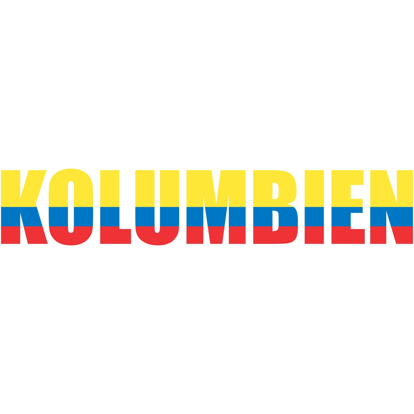 Aufkleber - Autoaufkleber - Kolumbien - Schriftzug - Heckscheibenaufkleber