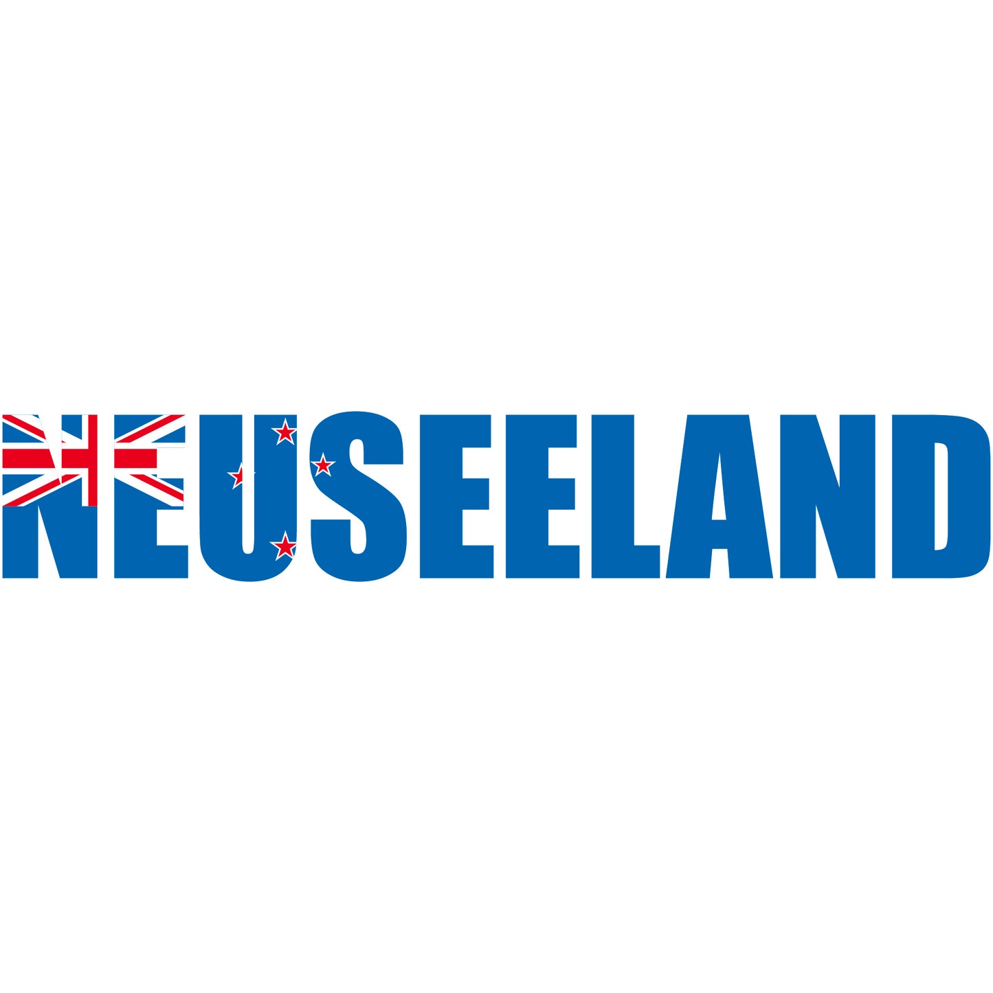 Aufkleber - Autoaufkleber - Neuseeland - Schriftzug - Heckscheibenaufkleber