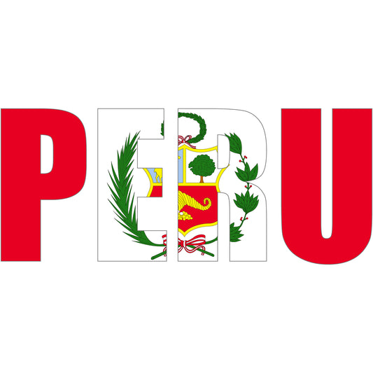 Aufkleber - Autoaufkleber - Peru - Schriftzug - Heckscheibenaufkleber