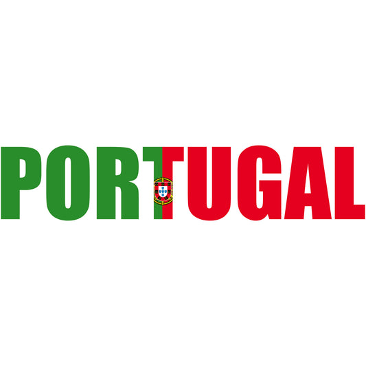 Aufkleber - Autoaufkleber - Portugal - Schriftzug - Heckscheibenaufkleber