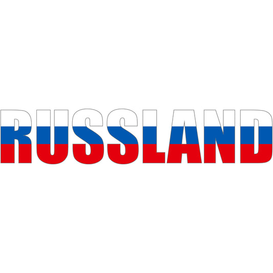 Aufkleber - Autoaufkleber - Russland - Schriftzug - Heckscheibenaufkleber