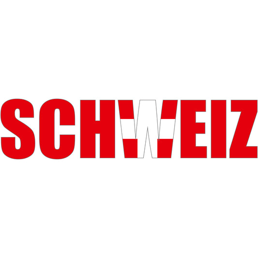 Aufkleber - Autoaufkleber - Schweiz - Schriftzug - Heckscheibenaufkleber