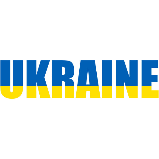 Aufkleber - Autoaufkleber - Ukraine - Schriftzug - Heckscheibenaufkleber