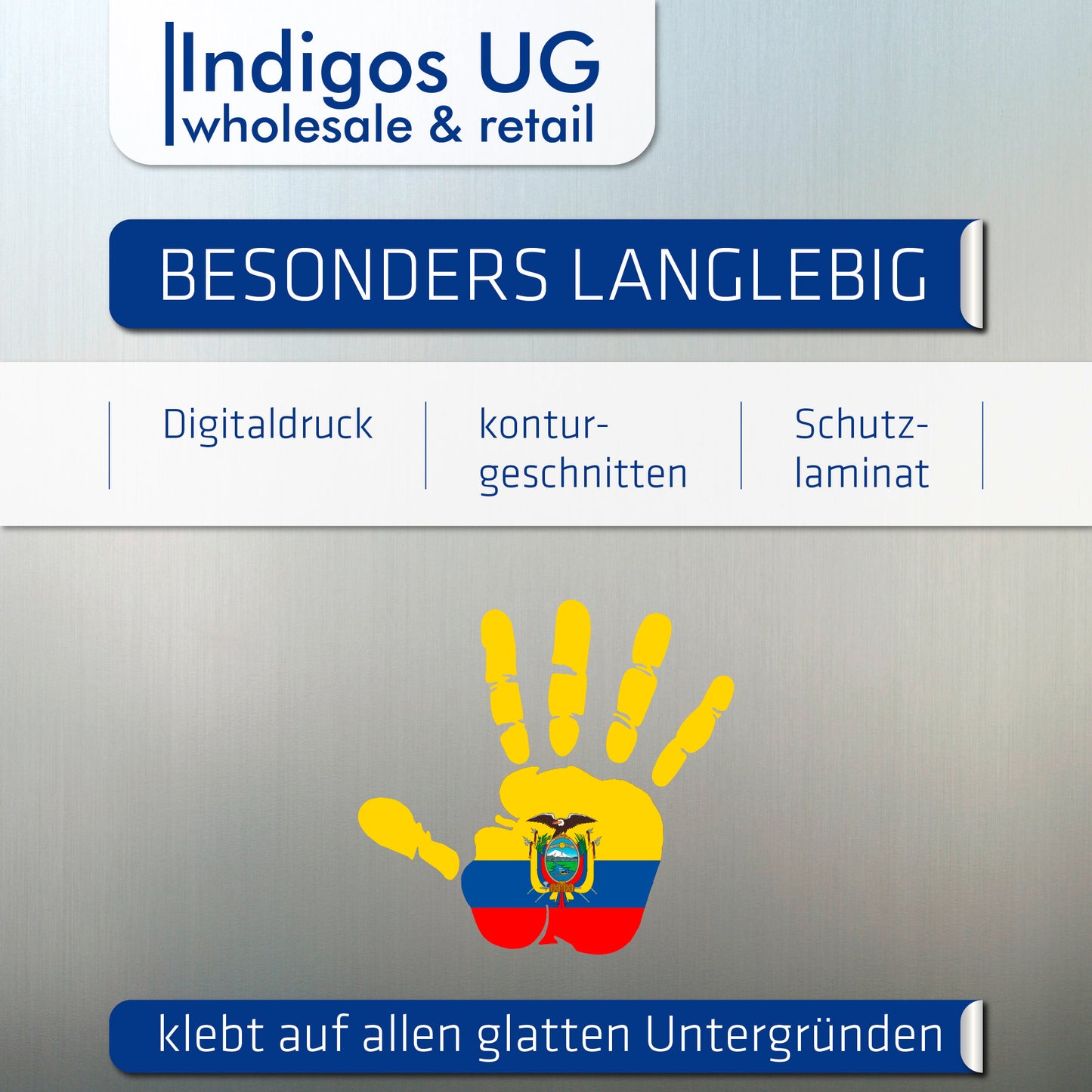 Aufkleber - Autoaufkleber - Ecuador - Heckscheibenaufkleber