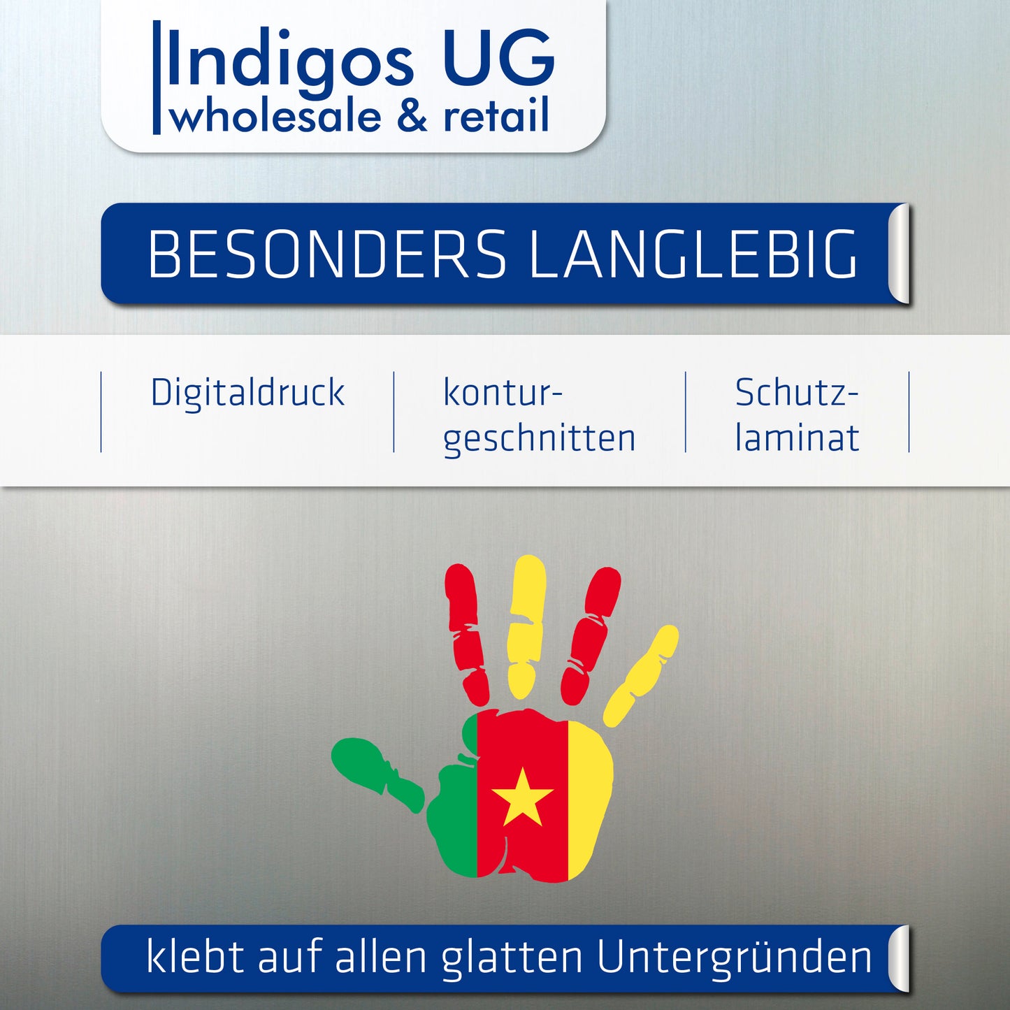 Aufkleber - Autoaufkleber - Kamerum - Heckscheibenaufkleber