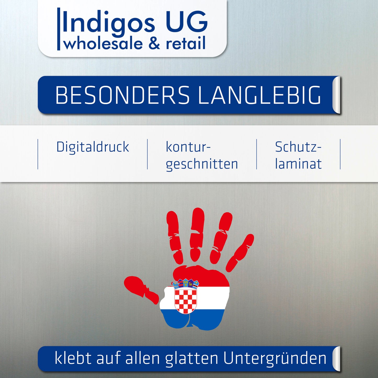 Aufkleber - Autoaufkleber - Kroatien - Heckscheibenaufkleber