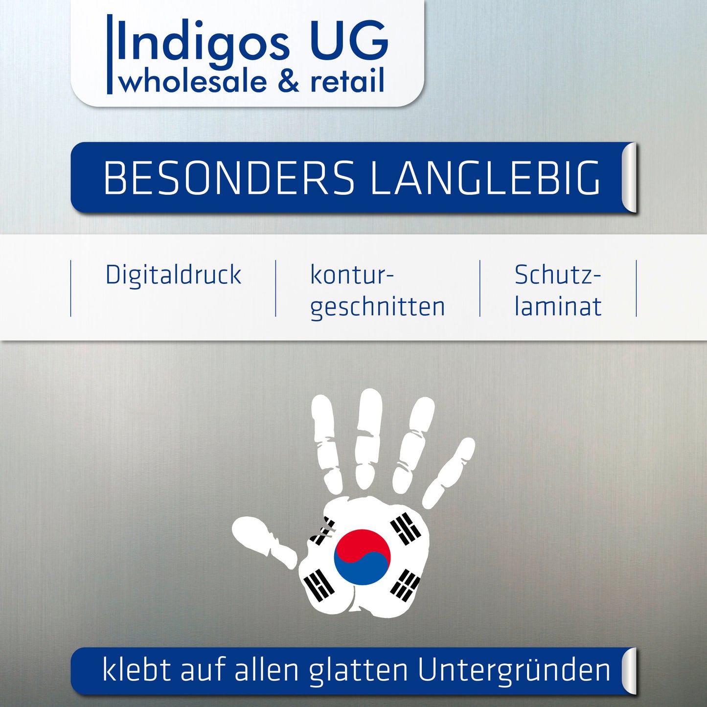 Aufkleber - Autoaufkleber - Südkorea - Heckscheibenaufkleber