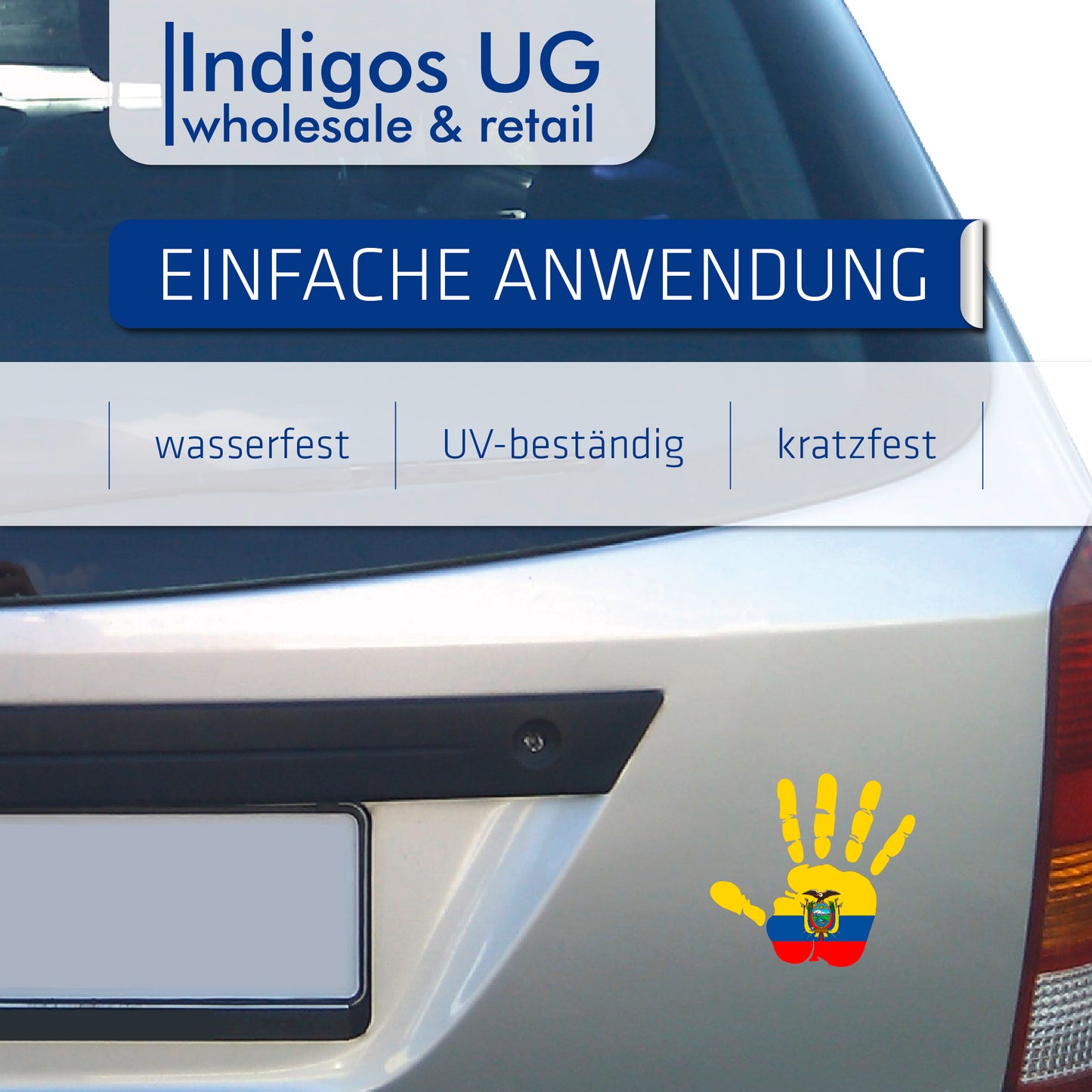 Aufkleber - Autoaufkleber - Ecuador - Heckscheibenaufkleber