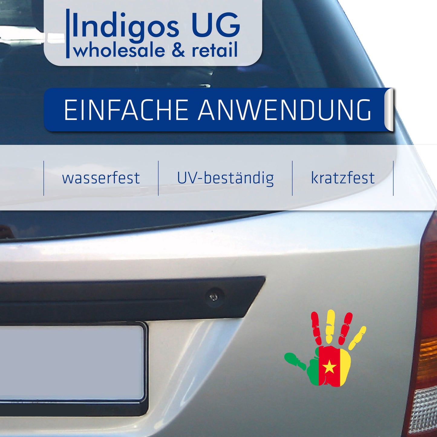 Aufkleber - Autoaufkleber - Kamerum - Heckscheibenaufkleber