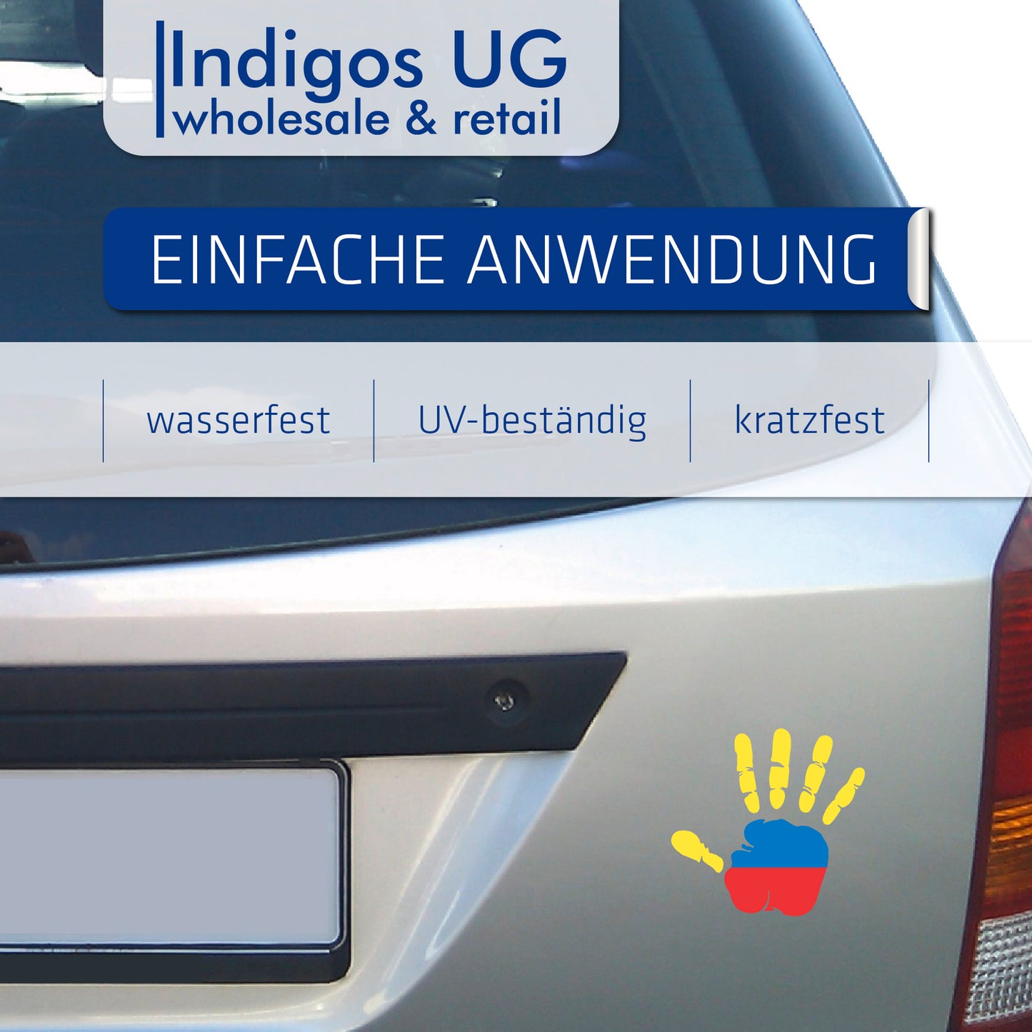 Aufkleber - Autoaufkleber - Kolumbien - Heckscheibenaufkleber