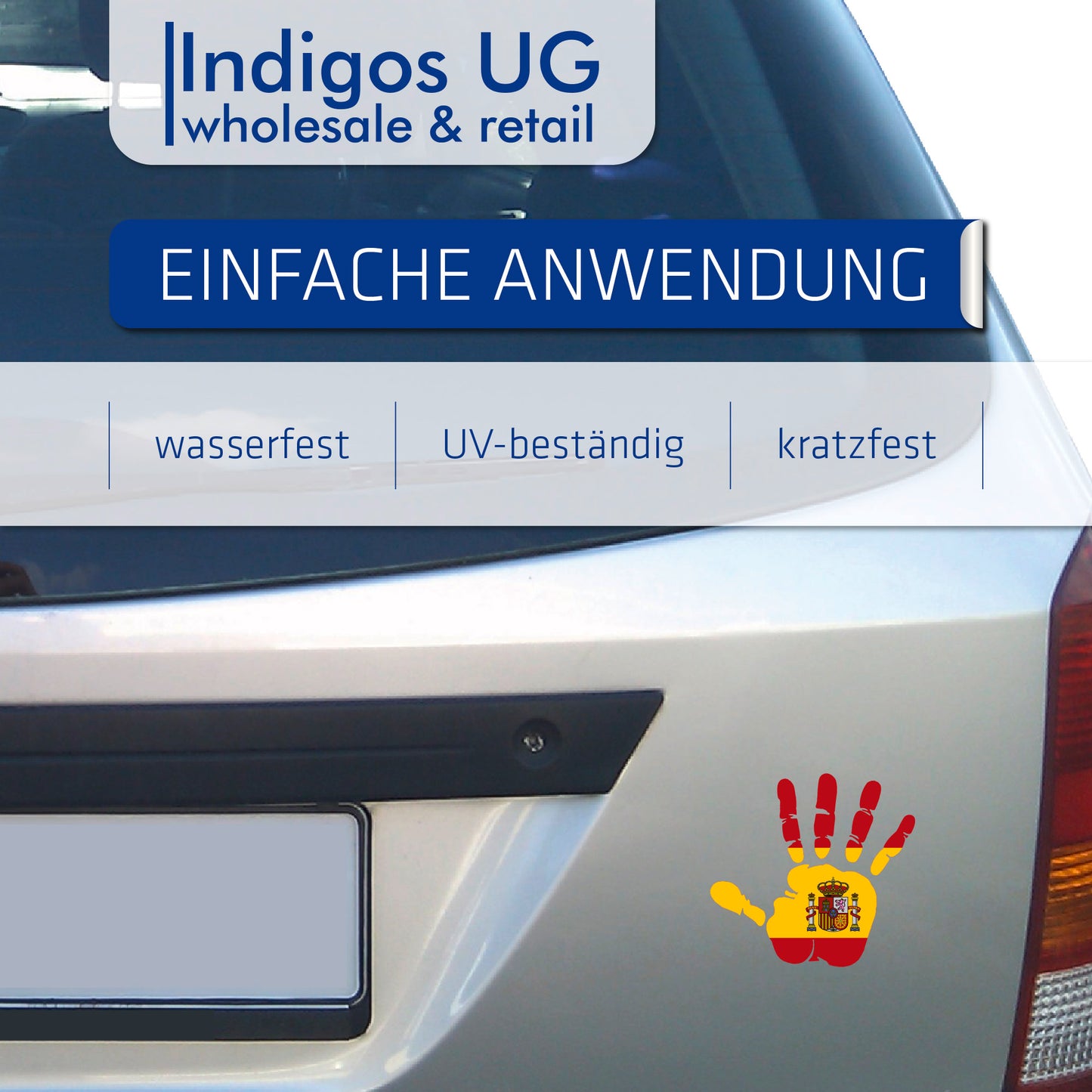 Aufkleber - Autoaufkleber - Spanien - Heckscheibenaufkleber