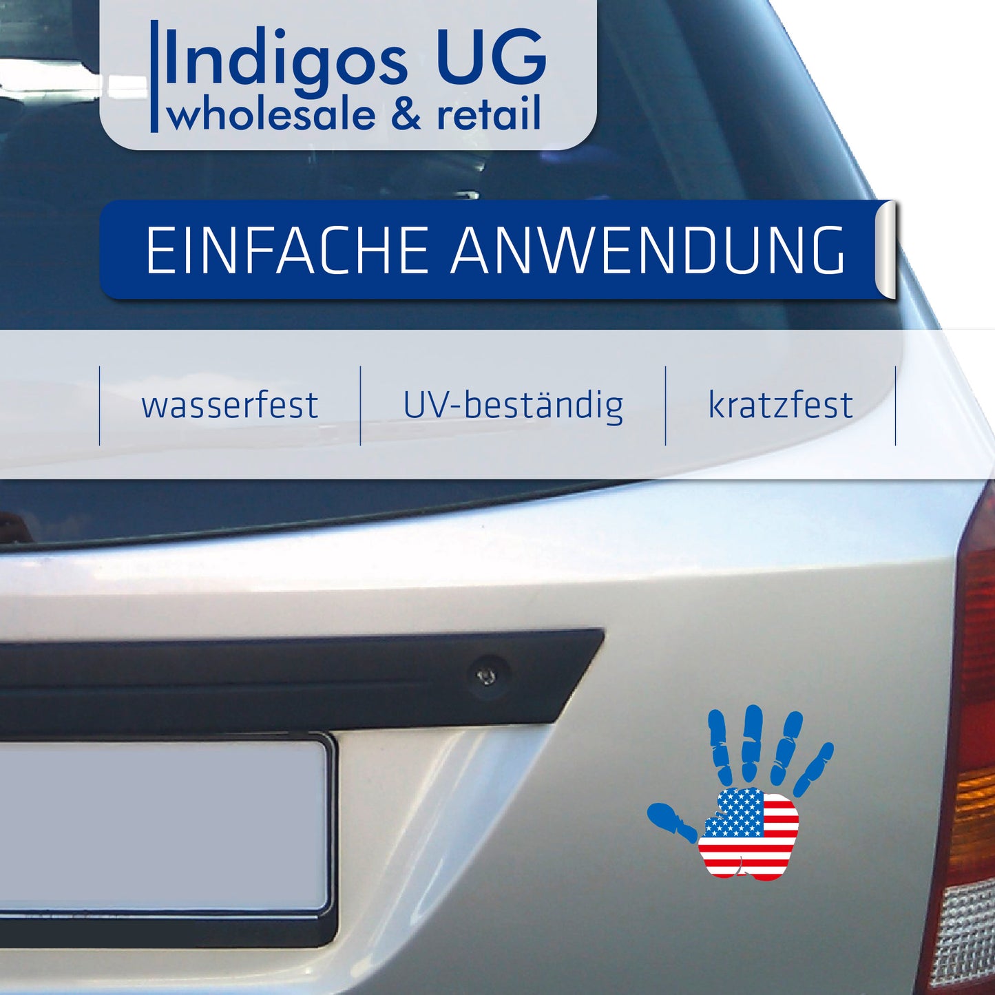 Aufkleber - Autoaufkleber - USA - Heckscheibenaufkleber
