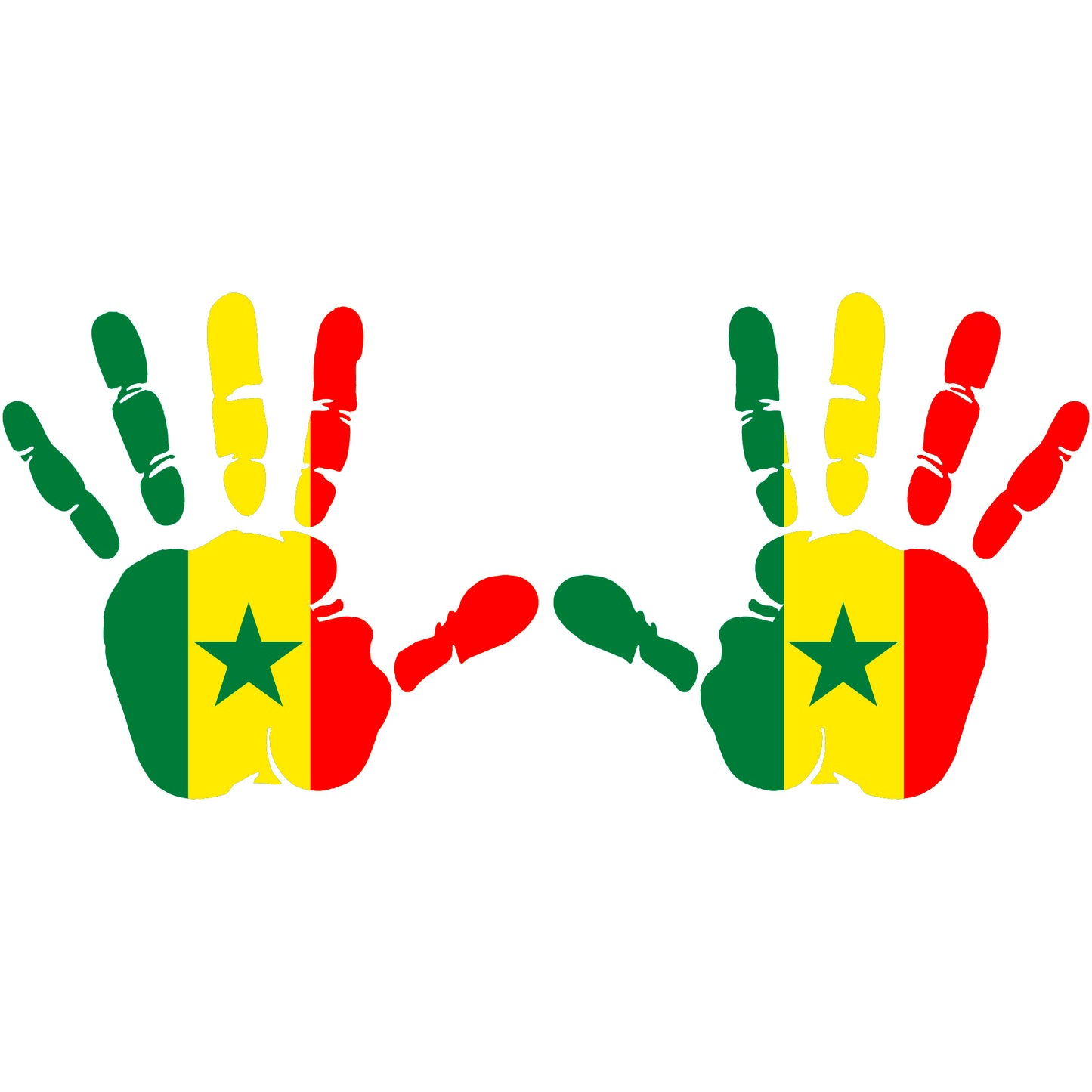 Aufkleber - Autoaufkleber - Senegal - Heckscheibenaufkleber