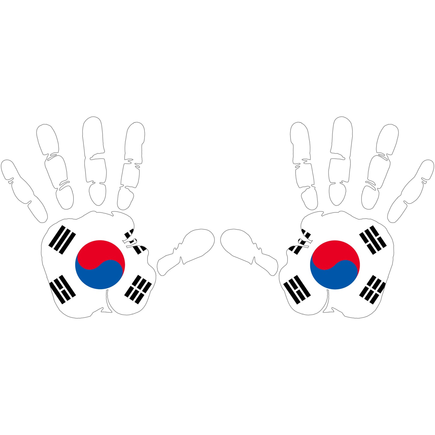 Aufkleber - Autoaufkleber - Südkorea - Heckscheibenaufkleber