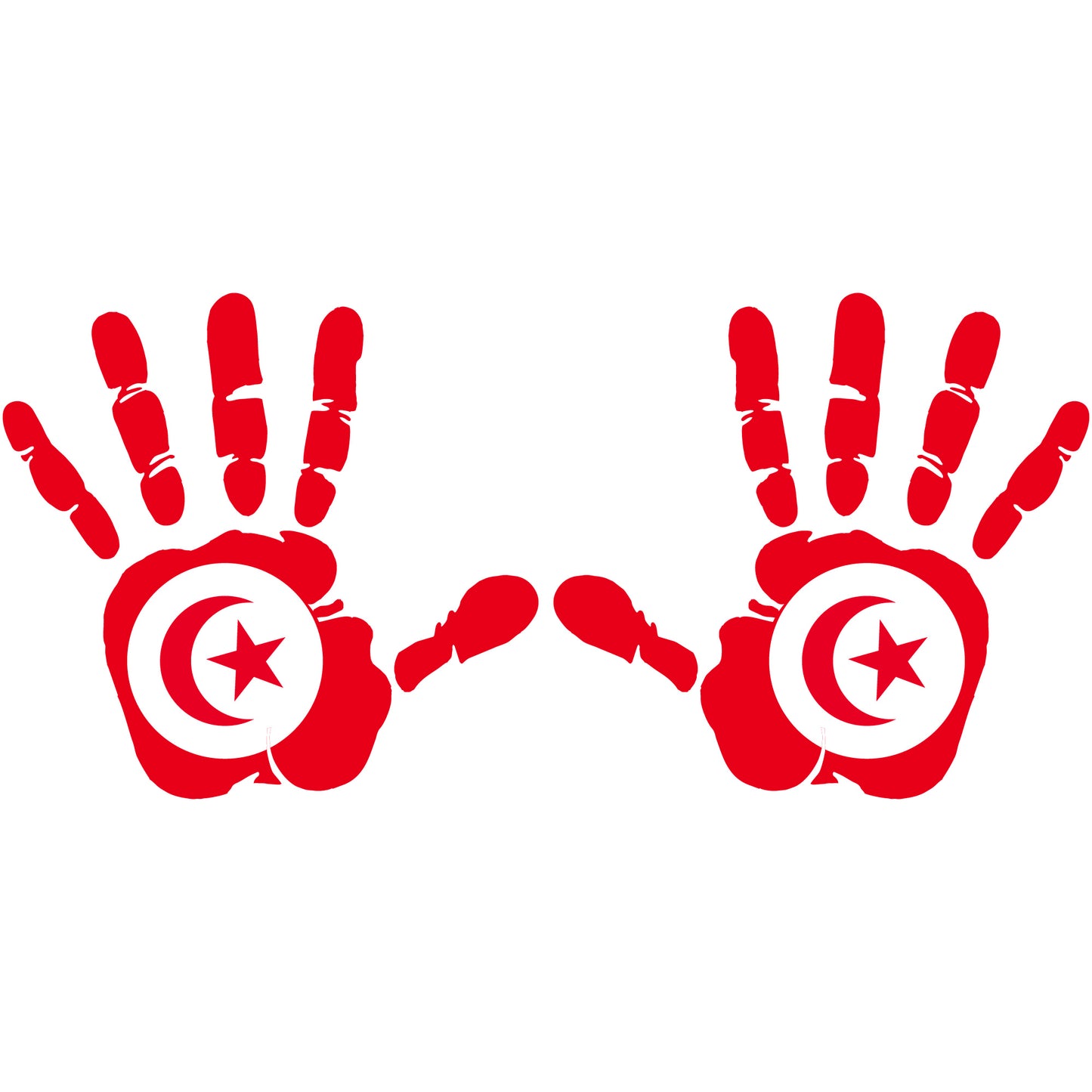 Aufkleber - Autoaufkleber - Tunesien - Heckscheibenaufkleber