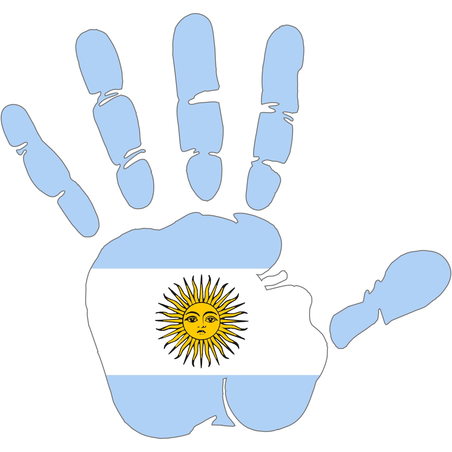 Aufkleber - Autoaufkleber - Argentinien - Heckscheibenaufkleber