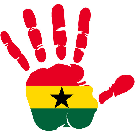 Aufkleber - Autoaufkleber - Ghana - Heckscheibenaufkleber