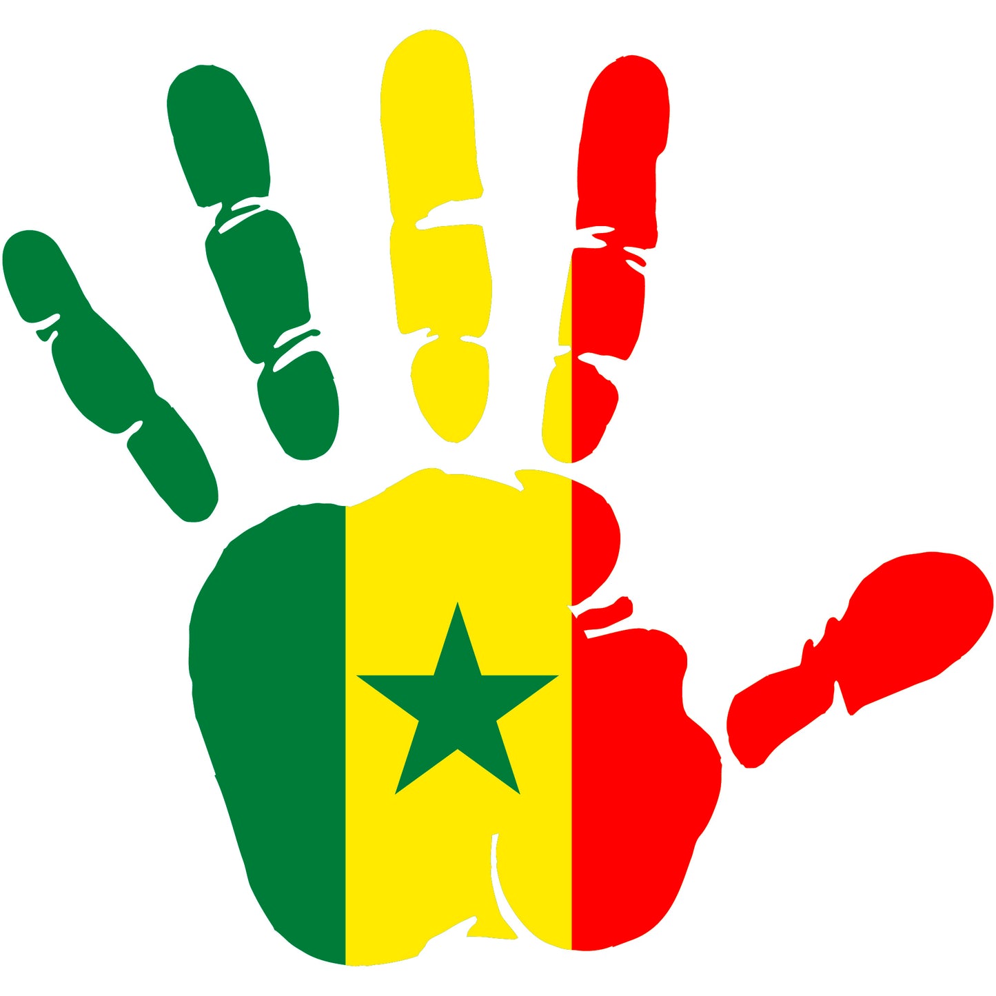 Aufkleber - Autoaufkleber - Senegal - Heckscheibenaufkleber