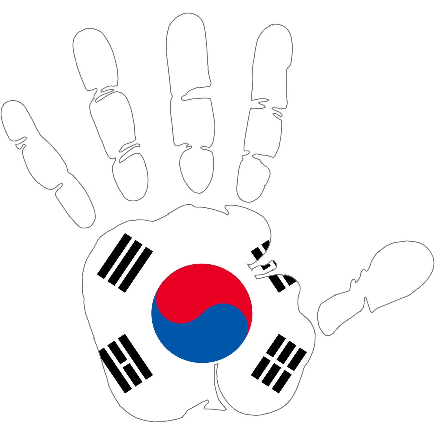 Aufkleber - Autoaufkleber - Südkorea - Heckscheibenaufkleber