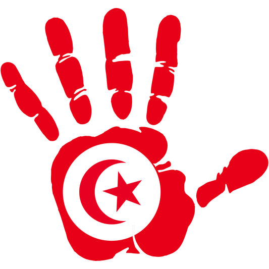 Aufkleber - Autoaufkleber - Tunesien - Heckscheibenaufkleber