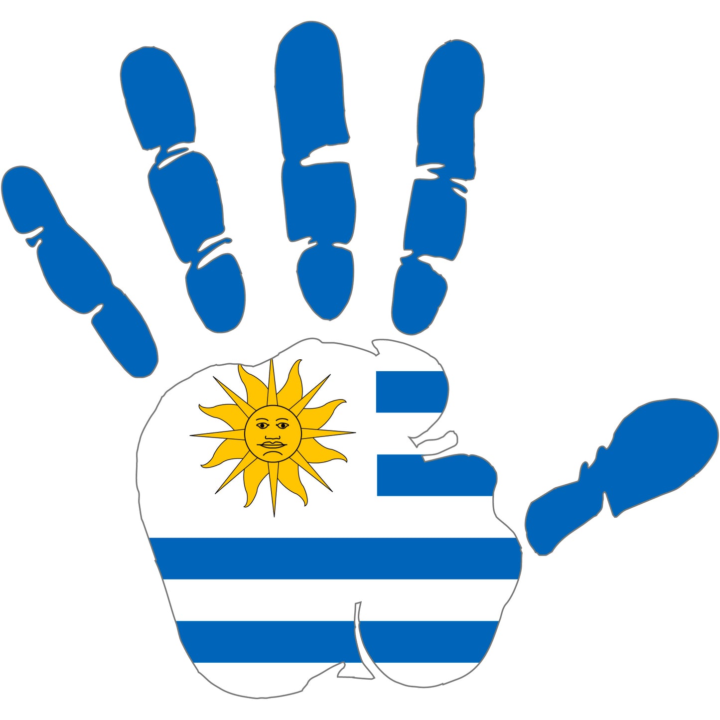 Aufkleber - Autoaufkleber - Uruguay - Heckscheibenaufkleber