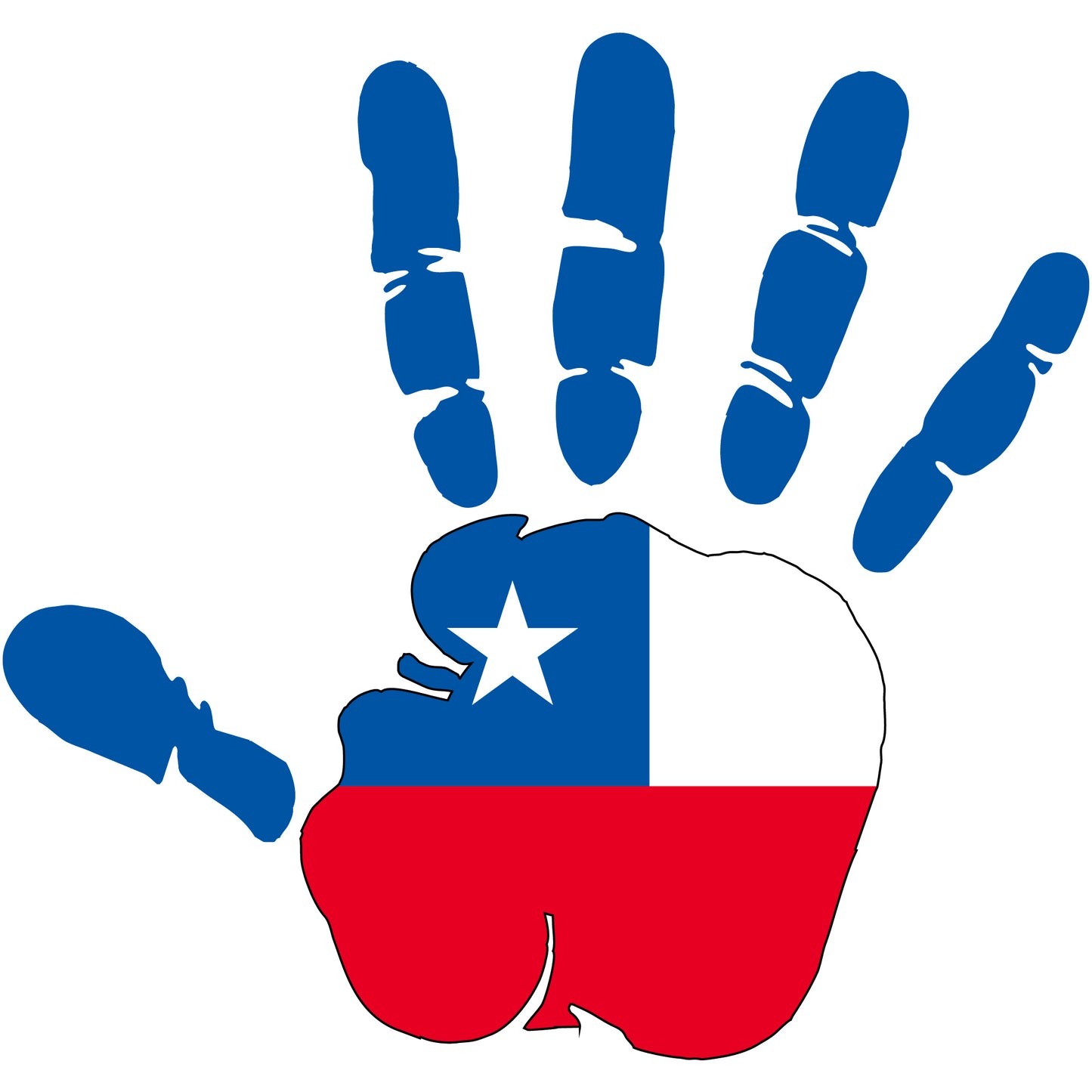 Aufkleber - Autoaufkleber - Chile - Heckscheibenaufkleber
