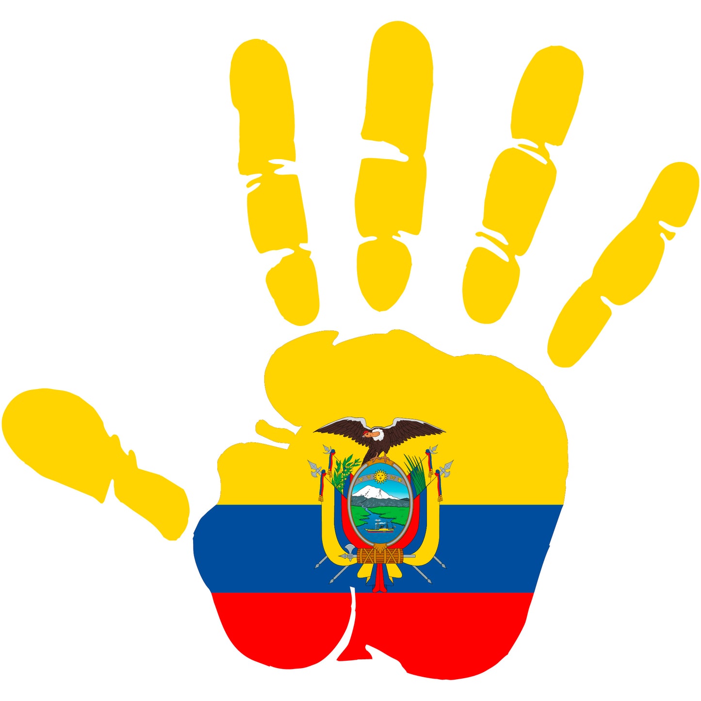 Aufkleber - Autoaufkleber - Ecuador - Heckscheibenaufkleber