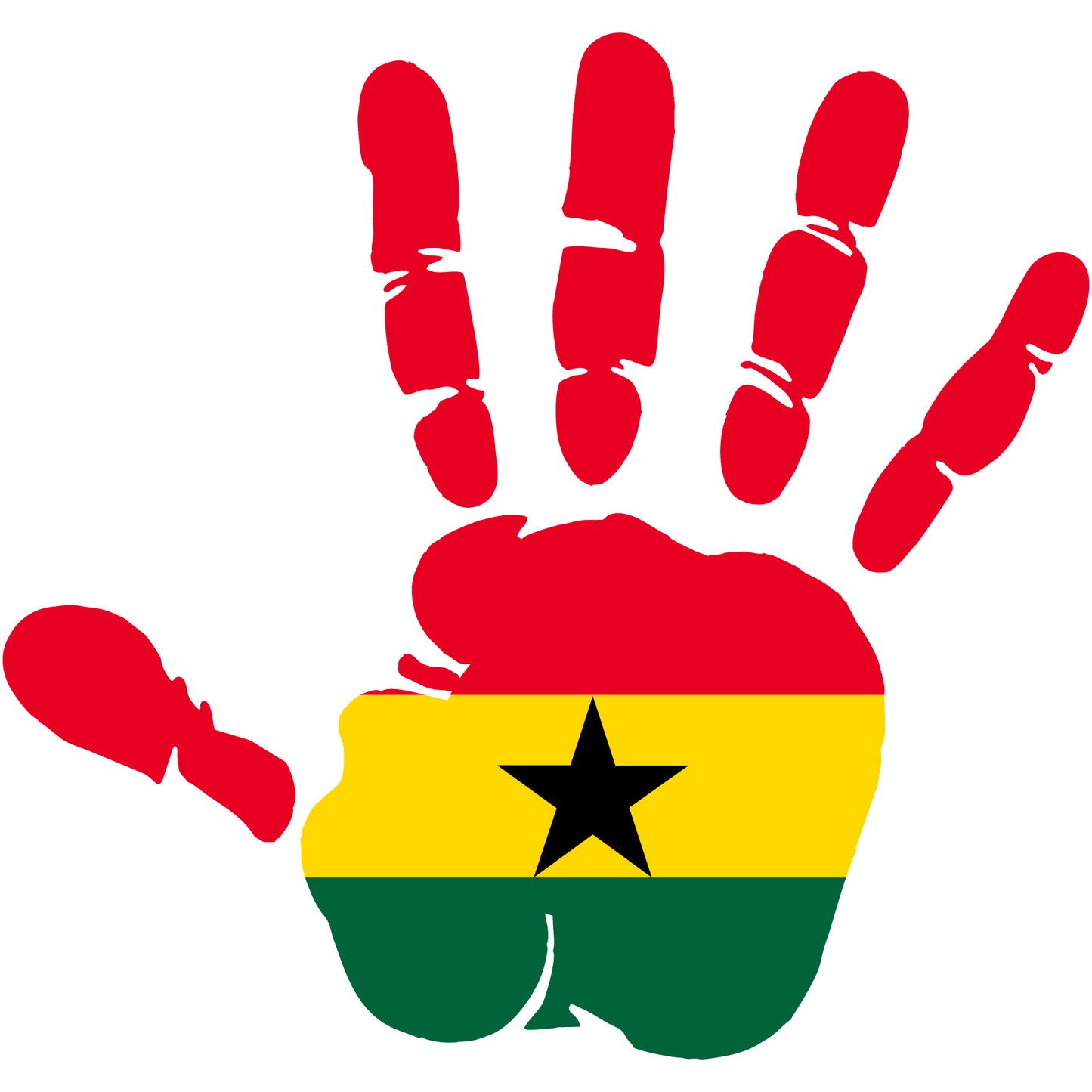 Aufkleber - Autoaufkleber - Ghana - Heckscheibenaufkleber