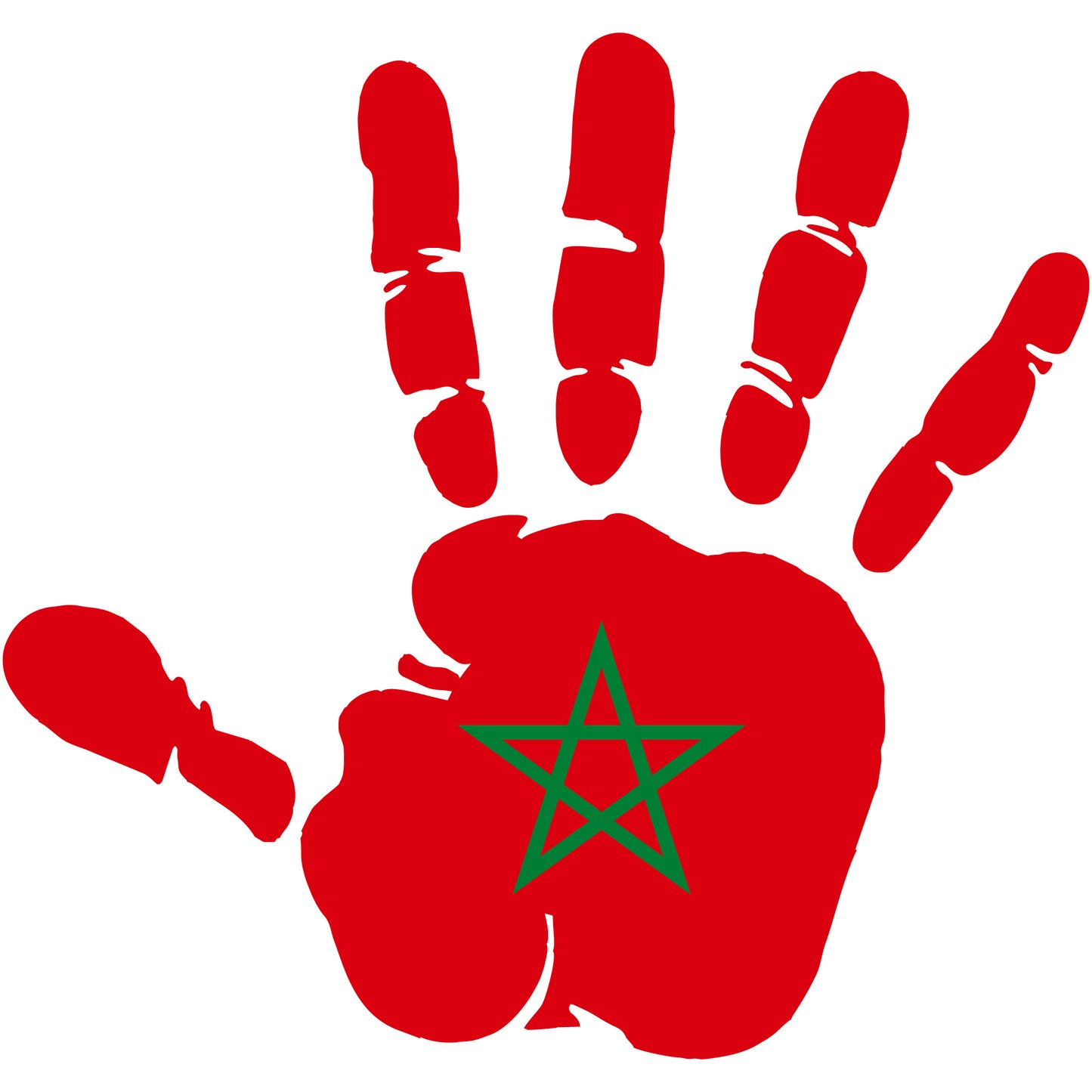 Aufkleber - Autoaufkleber - Marokko - Heckscheibenaufkleber