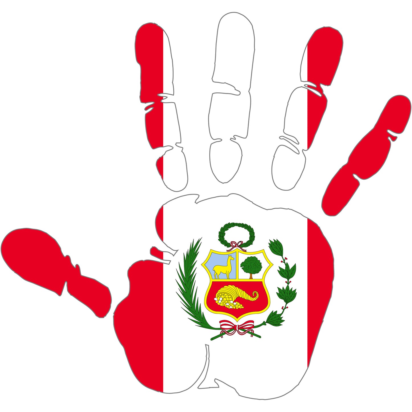 Aufkleber - Autoaufkleber - Peru - Heckscheibenaufkleber