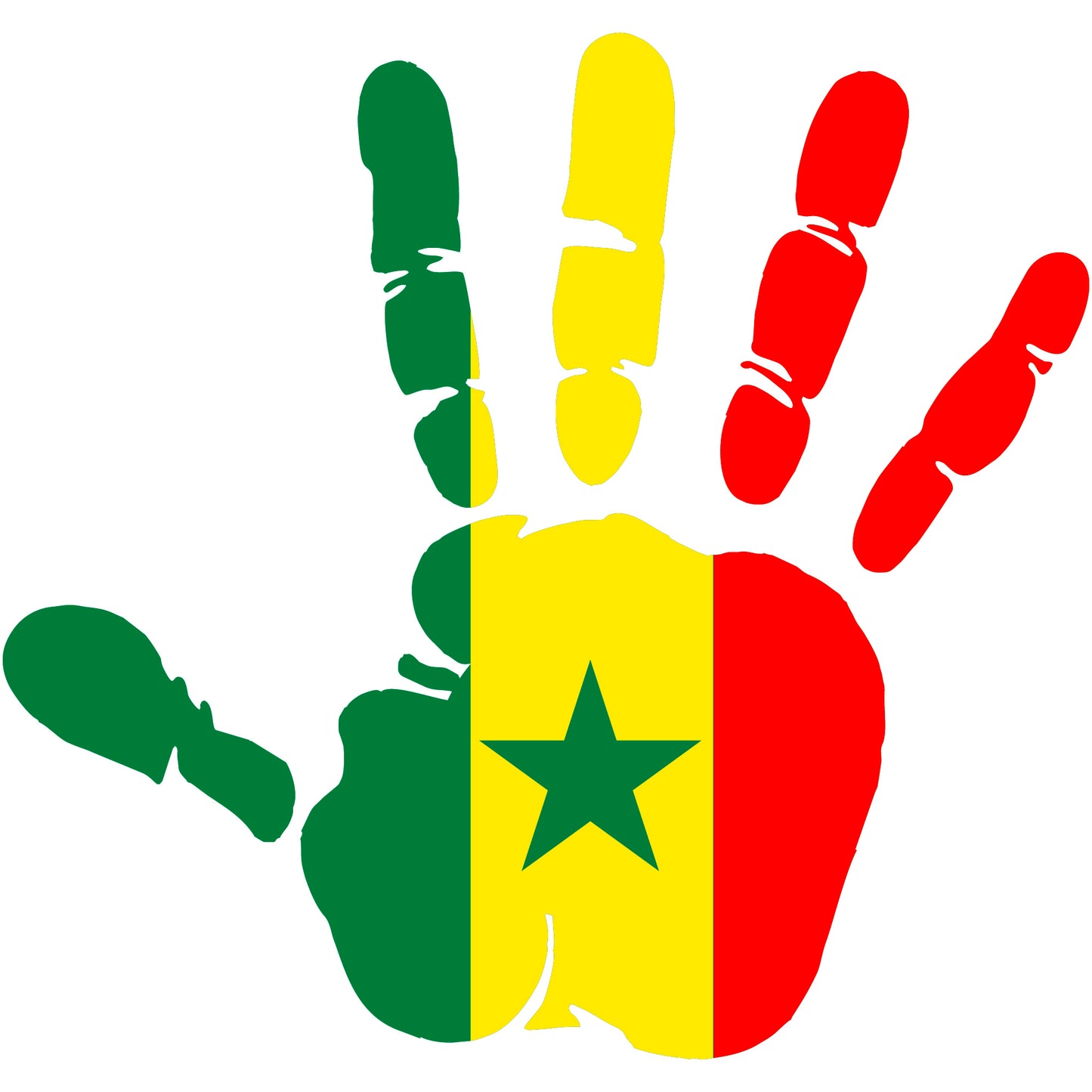 Aufkleber - Autoaufkleber - Senegal - Heckscheibenaufkleber