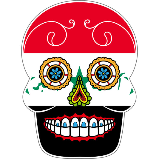 Aufkleber - Autoaufkleber - Irak - Skull Totenkopf - 20x27cm - Heckscheibenaufkleber